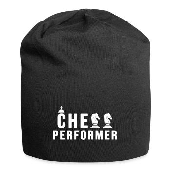 chess player checkmate chessboard - Jersey Beanie - black - Front