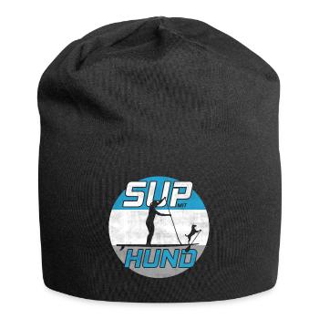 SUP avec chien - Stand Up Paddle Paddling iSUP - Bonnet en jersey - noir - Devant