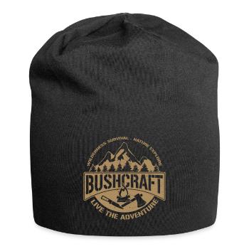 Bushcraft Outdoor Abenteuer Geschenk Bushcrafter - Jersey-Beanie - Schwarz - Vorne