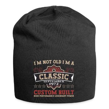 Né en 1972 Cadeau d’anniversaire Hommes Septembre - Bonnet en jersey - noir - Devant