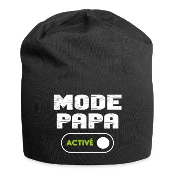 Mode papa activé - Bonnet en jersey - noir - Devant