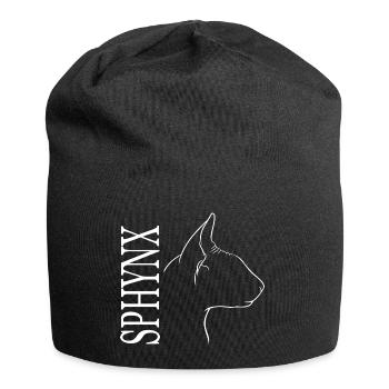 Profil Sphynx Chat Chat Wilsigns - Bonnet en jersey - noir - Devant