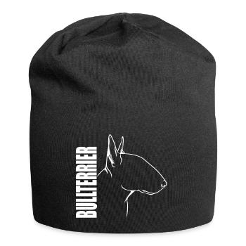 Bull Terrier Profile Dogs Dog Wilsigns - Jersey Beanie - black - Front