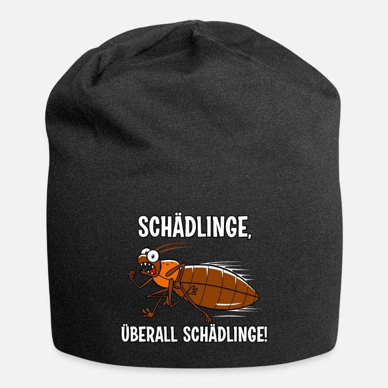 Schädlinge - Jersey-Beanie - Schwarz