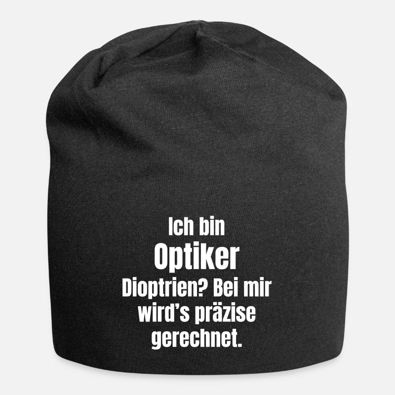 Optiker - Jersey-Beanie - Schwarz