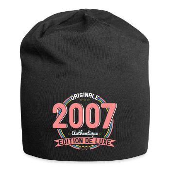18 Jahre Jubiläum - Original 2007 authentisch - Jersey-Beanie - Schwarz - Vorne