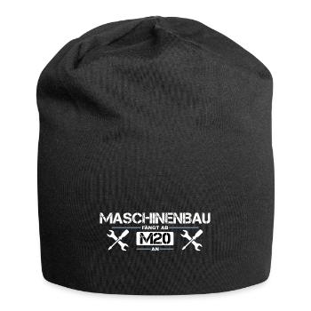 Maschinenbau Ingenieur - Lustiger Spruch - Jersey-Beanie - Schwarz - Vorne