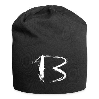 Number 13 Number Favorite Number Design Brush White - Jersey Beanie - black - Front