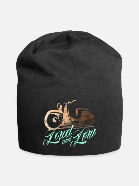 Ostmoped KR51 vintage Kupfer Edition Design DDR - Jersey-Beanie - Schwarz