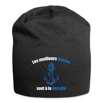 Les meilleurs marins sont à la retraite - Bonnet en jersey - noir - Devant