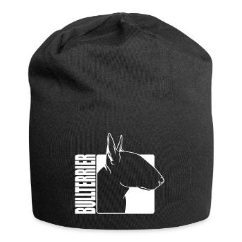 Bull Terrier Profile Dogs Dog Wilsigns - Jersey Beanie - black - Front
