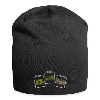 Funny carp angler gift carp fishing - Jersey Beanie - black - Front