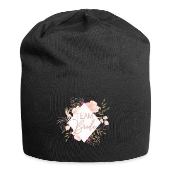 Junggesellinnenabschied Raute Team Bride2 - Jersey-Beanie - Schwarz - Vorne