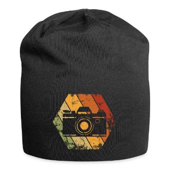 Retro Fotografie Fotograf Vintage Logo Kamera - Jersey-Beanie - Schwarz - Vorne