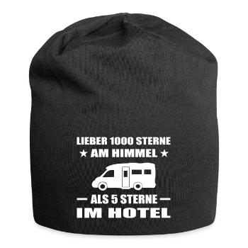 Camping - Jersey-Beanie - Schwarz - Vorne