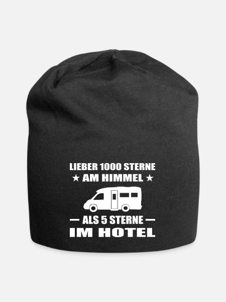 Camping - Jersey-Beanie - Schwarz