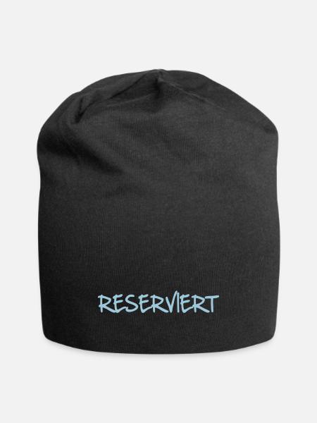 RESERVIERT - Jersey-Beanie - Schwarz