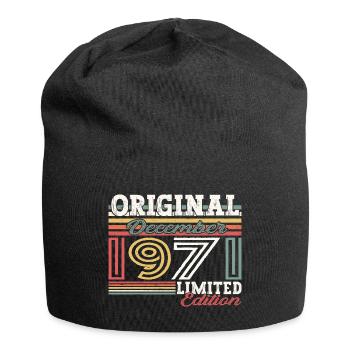 Original December 1971 51st Birthday Gift - Jersey Beanie - black - Front