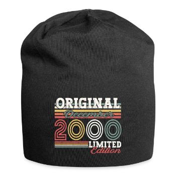 Décembre Année 2000 Cadeau du 22e anniversaire - Bonnet en jersey - noir - Devant