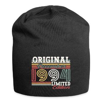 Original December 1994 28th birthday gift - Jersey Beanie - black - Front