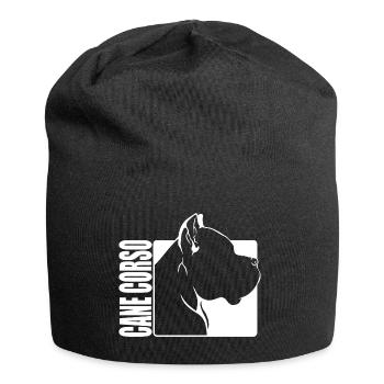 Cane Corso Profile Dogs Dog Wilsigns - Jersey Beanie - black - Front