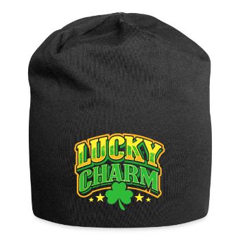 Porte-bonheur - Saint-Patrick - Irlande - Bonnet en jersey - noir - Devant