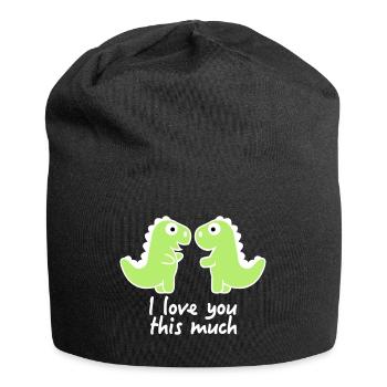 dinosaur - Jersey Beanie - black - Front