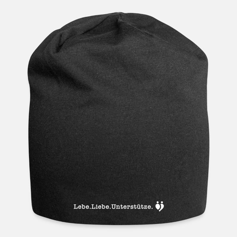 Marla_weiss - Jersey-Beanie - Schwarz