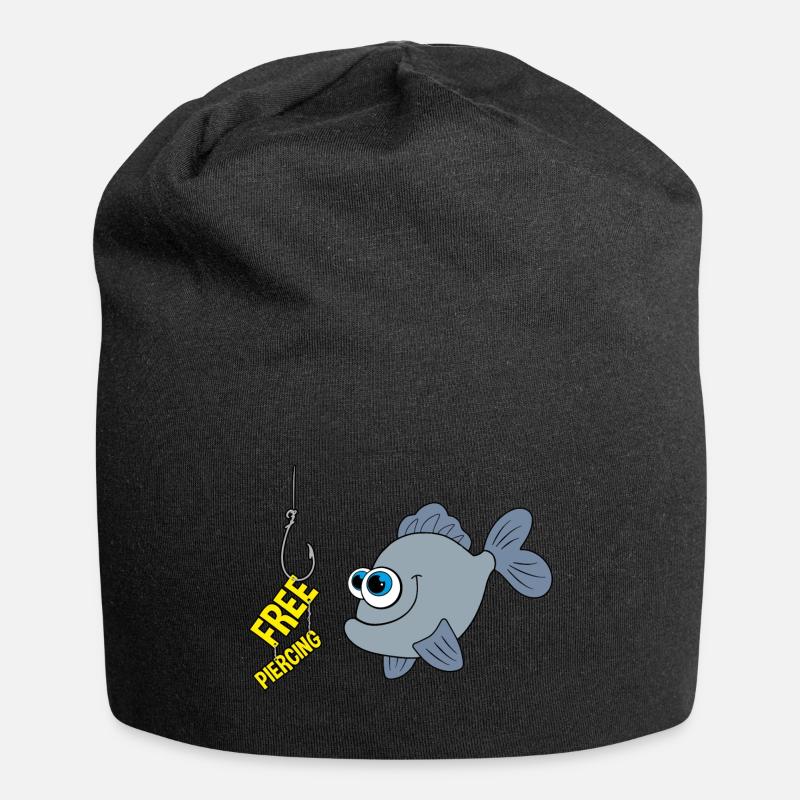 Free Piercing - Jersey-Beanie - Schwarz