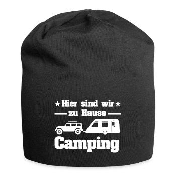 Camping - Jersey-Beanie - Schwarz - Vorne