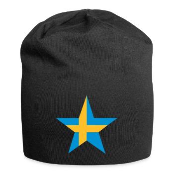 Swedish star - Jersey Beanie - black - Front