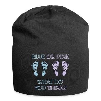 gender reveal party - Jersey-Beanie - Schwarz - Vorne