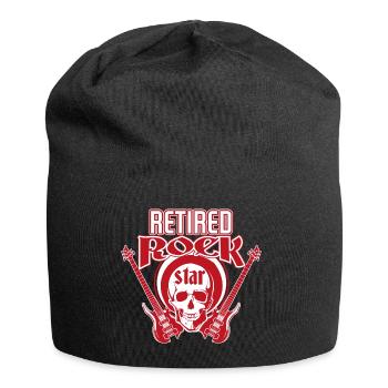 Retired Rock Star T-Shirt Gitarre Rente - Jersey-Beanie - Schwarz - Vorne