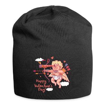 Armor mit Pfeil und Bogen verbreitet Liebe - Jersey-Beanie - Schwarz - Vorne