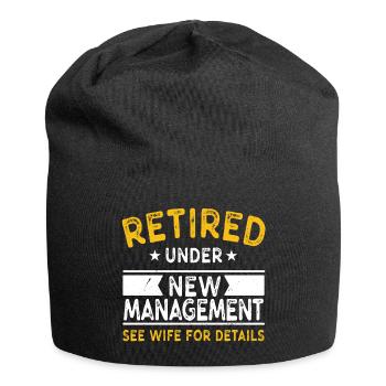 Retirement Retired funny saying Grandpa - Jersey Beanie - black - Front