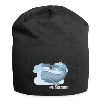 Hello Ground! - Jersey-Beanie - Schwarz - Vorne