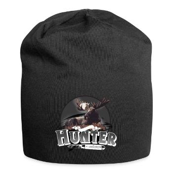 Hunter Jäger Jagen - Jersey-Beanie - Schwarz - Vorne