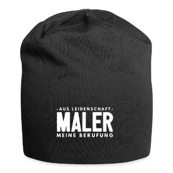 Maler Malerei Beruf Lackierer Geschenk 4 - Jersey-Beanie - Schwarz - Vorne