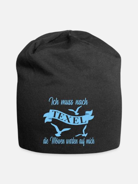 Texel Insel Urlaub - Jersey-Beanie - Schwarz