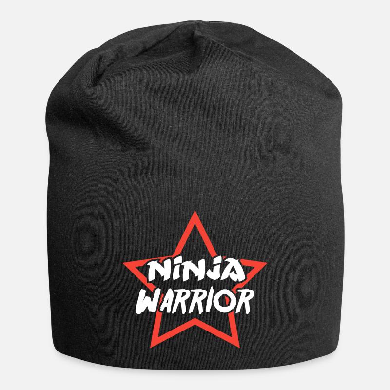 Ninja Warrior - Bonnet en jersey - noir