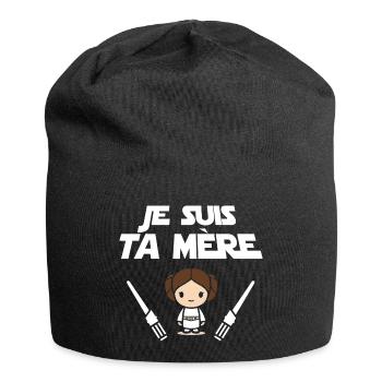 Je suis ta mère - Bonnet en jersey - noir - Devant