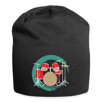 I love my drums - Jersey Beanie - black - Front