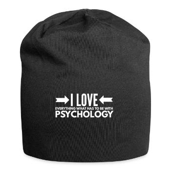 Psychologie - Bonnet en jersey - noir - Devant