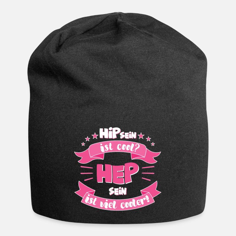 Heilerziehungspflegerin HEP Pflegerin Geschenk - Jersey-Beanie - Schwarz