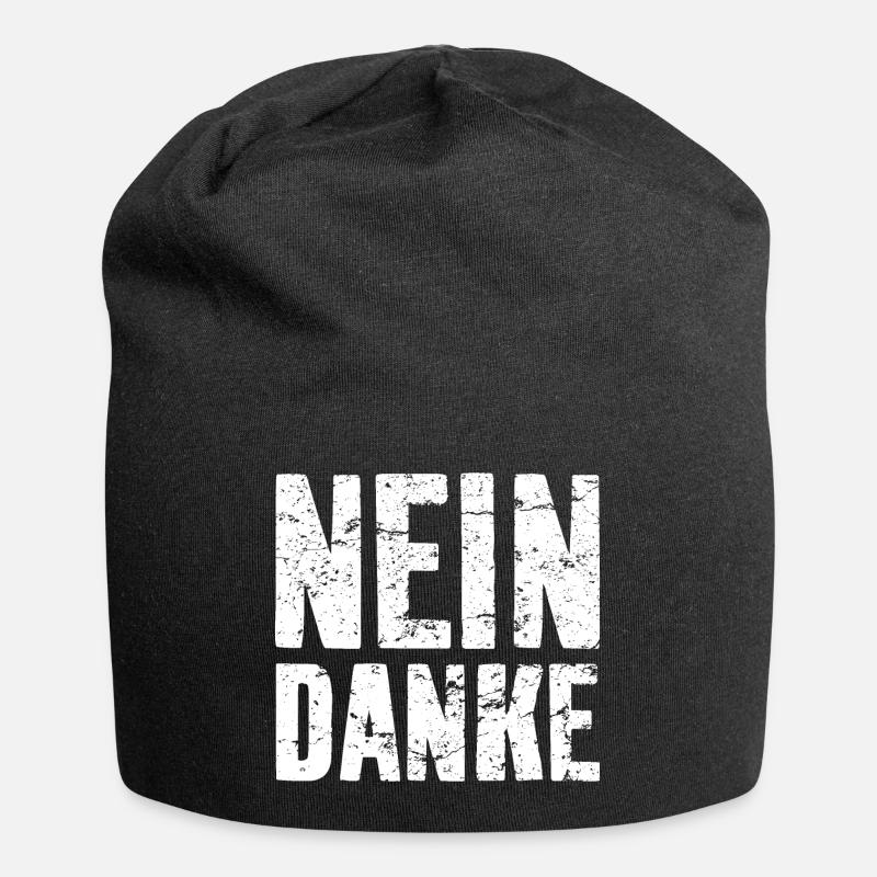 NEIN DANKE WIDERSTAND DEMO - Jersey-Beanie - Schwarz