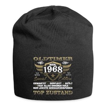 Oldtimer 1968 Baujahr – Vintage Retro Geburtstag - Jersey-Beanie - Schwarz - Vorne