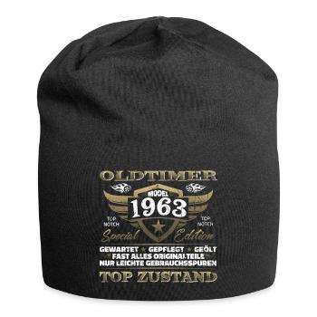 Vintage 1963 Geburtstagsgeschenk – 1963er Lustig - Jersey-Beanie - Schwarz - Vorne