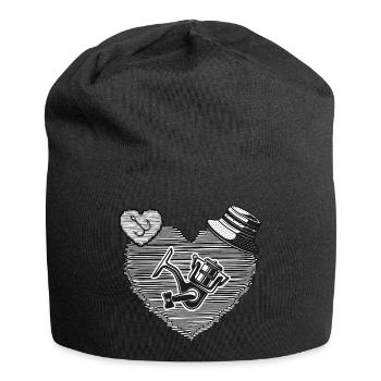 Angeln Angler-Romantik "catch and release" Angel - Jersey-Beanie - Schwarz - Vorne