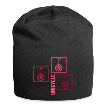 Unicycle unicycle artist unicycle magenta - Jersey Beanie - black - Front