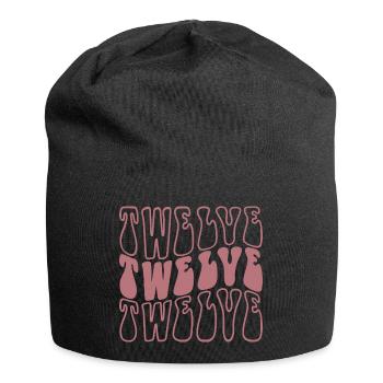 Twelve 12th Birthday Girls 12 Years Old - Jersey Beanie - black - Front